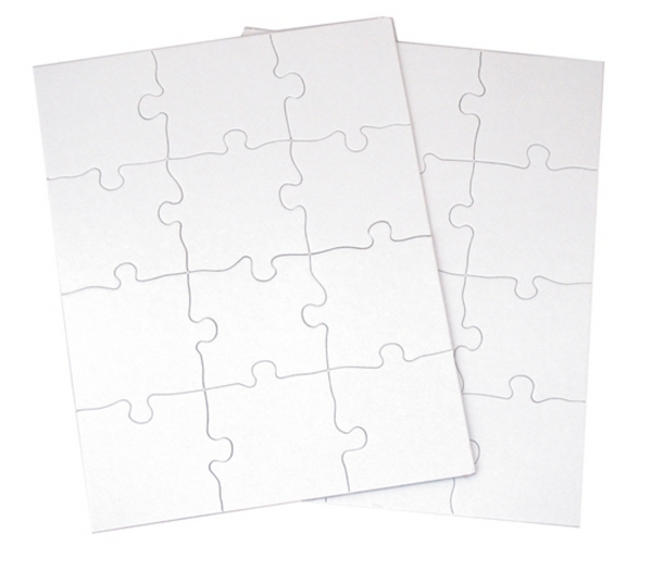 8.5 x 11 Blank Puzzles - 24 pack