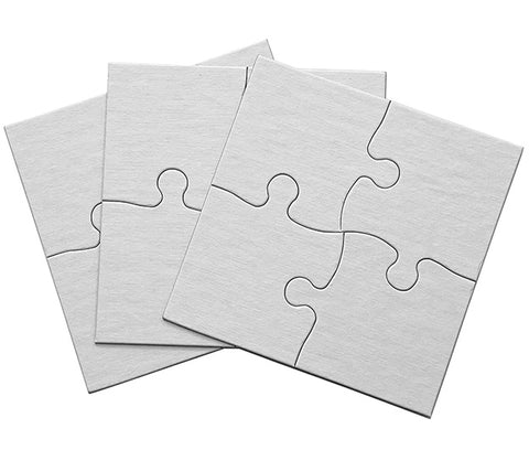 Juvale Blank Puzzle - 48-Pack White Jigsaw Puzzles for DIY Kids Color-In Crafts Projects Weddings 28 Pieces Each 5.5 x 8 Inches