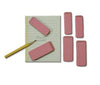 Pink Beveled Erasers - Medium - 12 pack